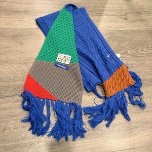 NWT Ader Error x Zara Blue Patchwork Colorblock Scarf